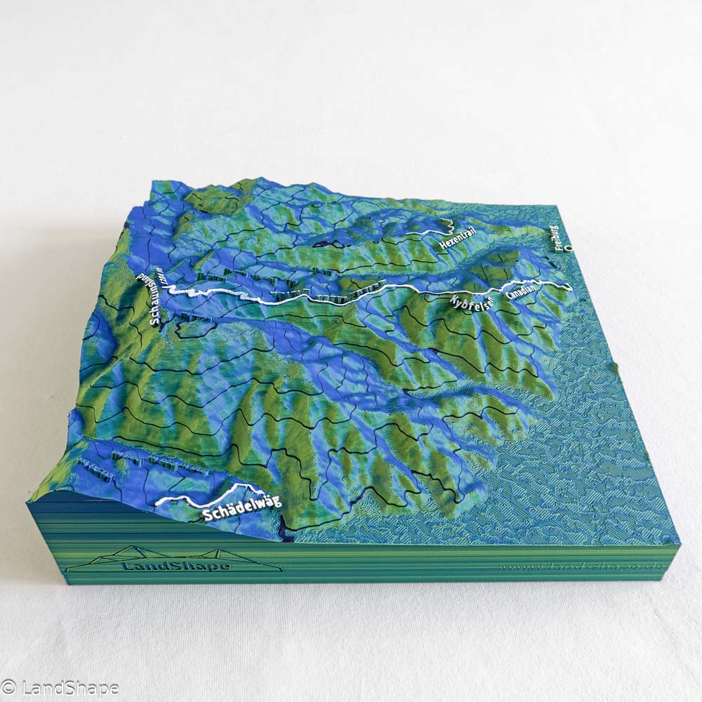 Produktfoto des Badish Moon Rising-Trail Geländereliefs in Velvet Green von rechts