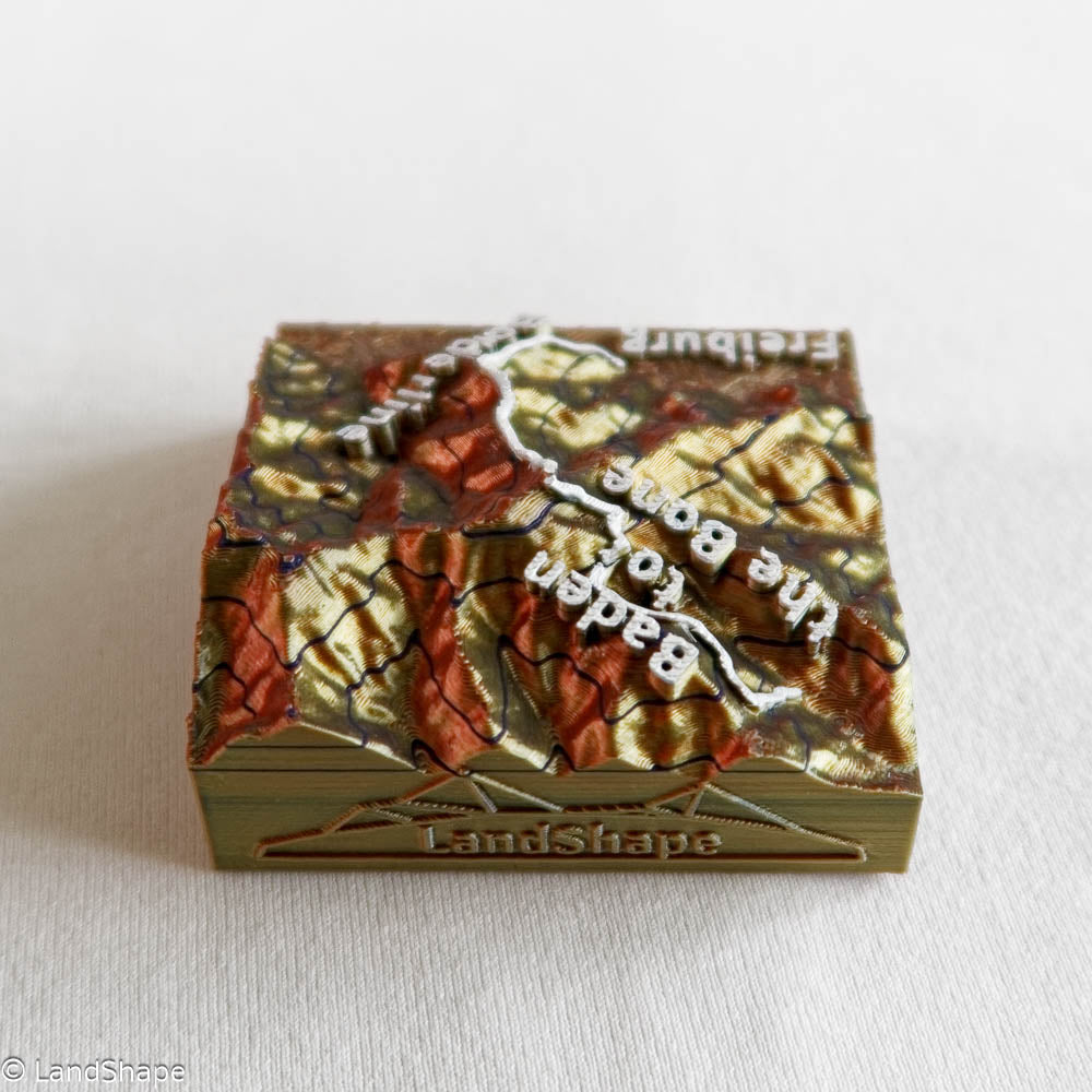 Produktfoto des Borderline-Trail Dekomagneten in Copper Metallic von hinten