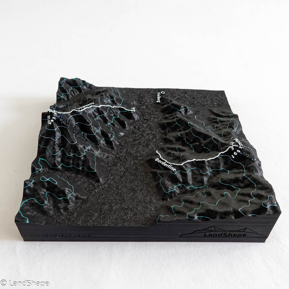 Produktfoto des Canadian-Borderline Geländereliefs in Charcoal Black von links