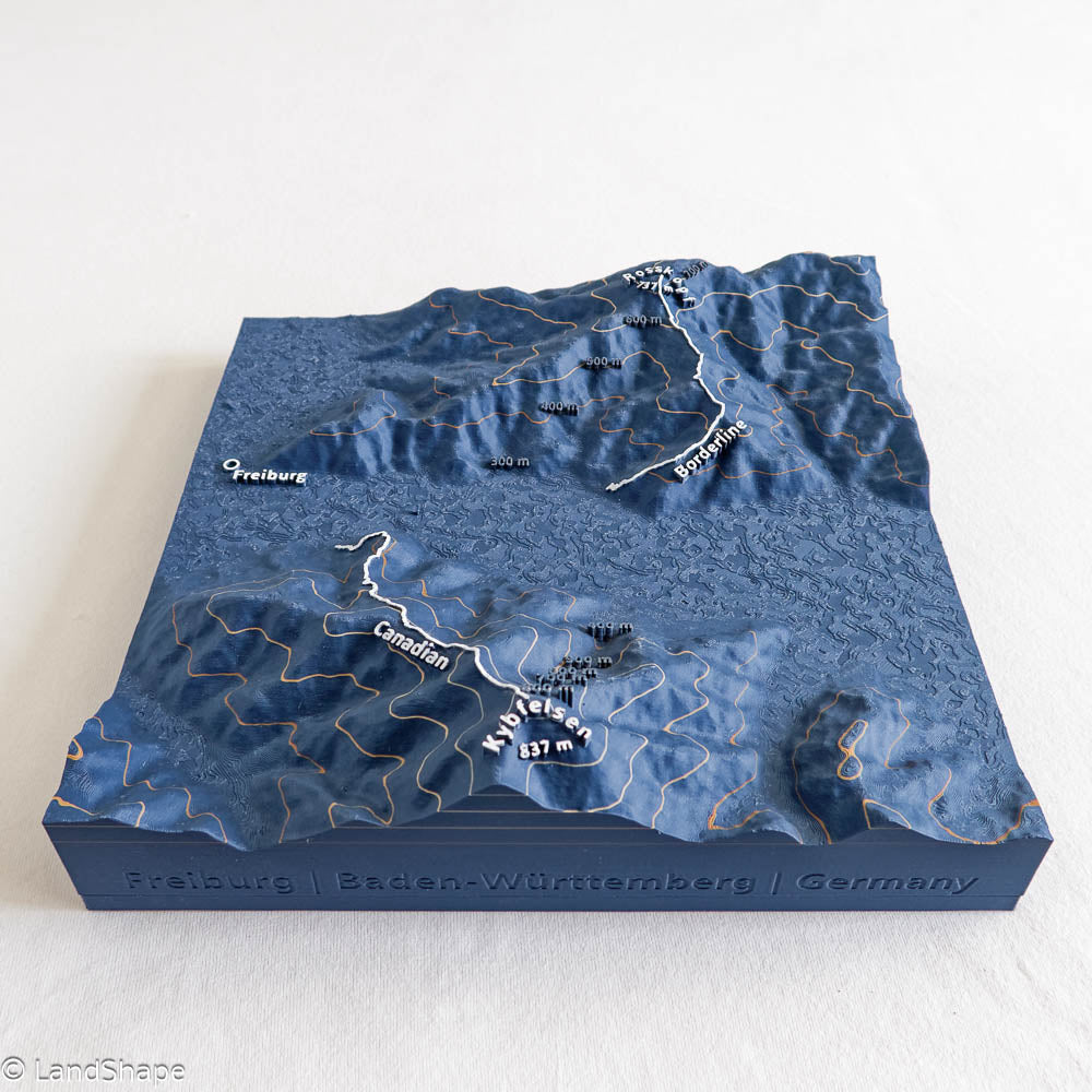 Produktfoto des Canadian-Borderline Geländereliefs in Navy Blue von vorn