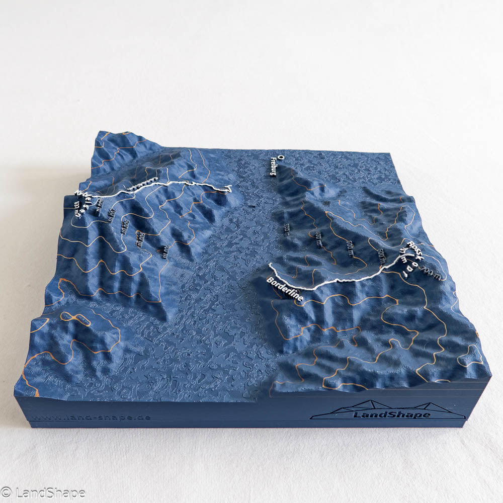 Produktfoto des Canadian-Borderline Geländereliefs in Navy Blue von links