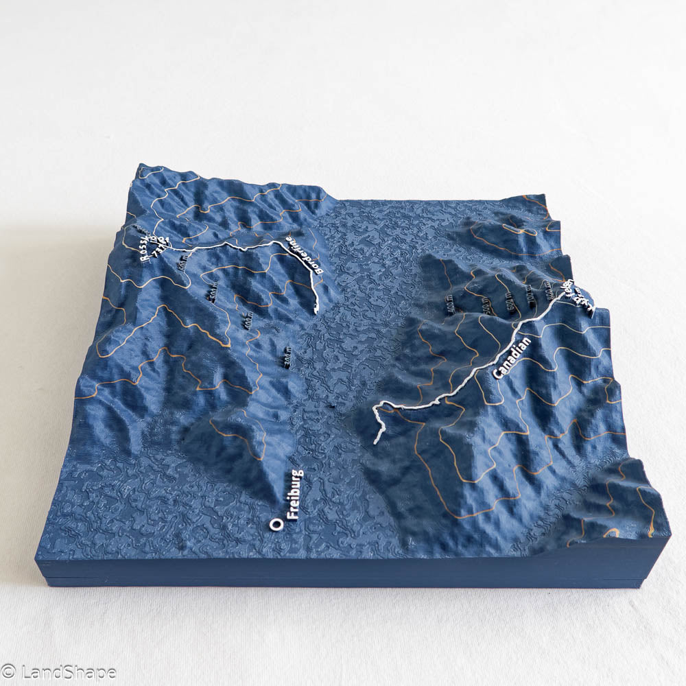 Produktfoto des Canadian-Borderline Geländereliefs in Navy Blue von rechts