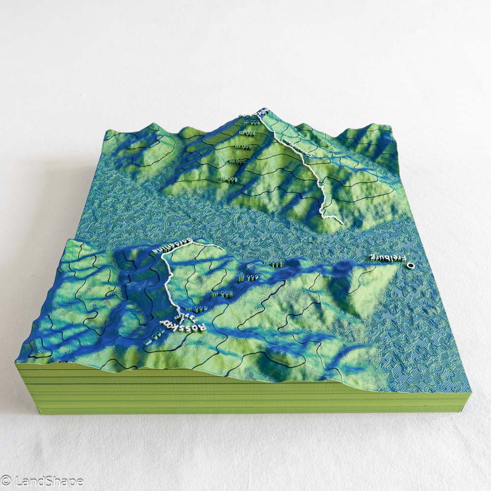 Produktfoto des Canadian-Borderline Geländereliefs in Velvet Green von hinten