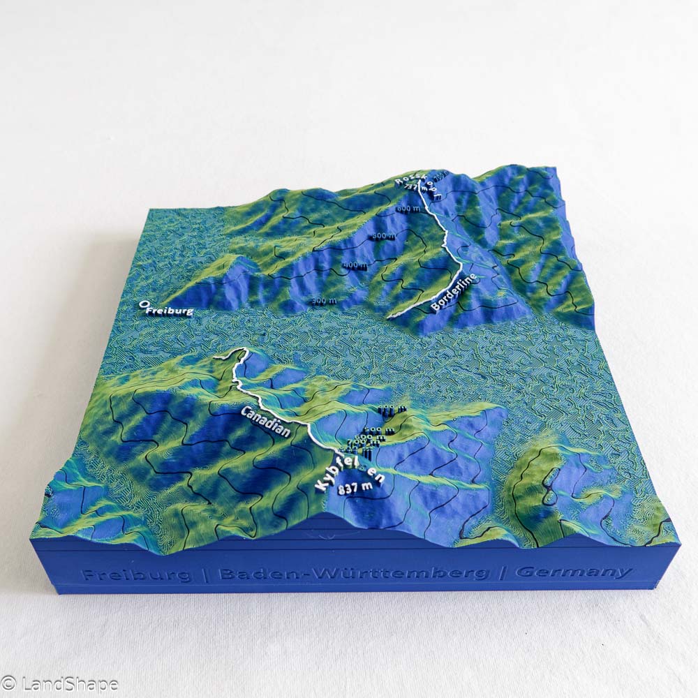 Produktfoto des Canadian-Borderline Geländereliefs in Velvet Green von vorn