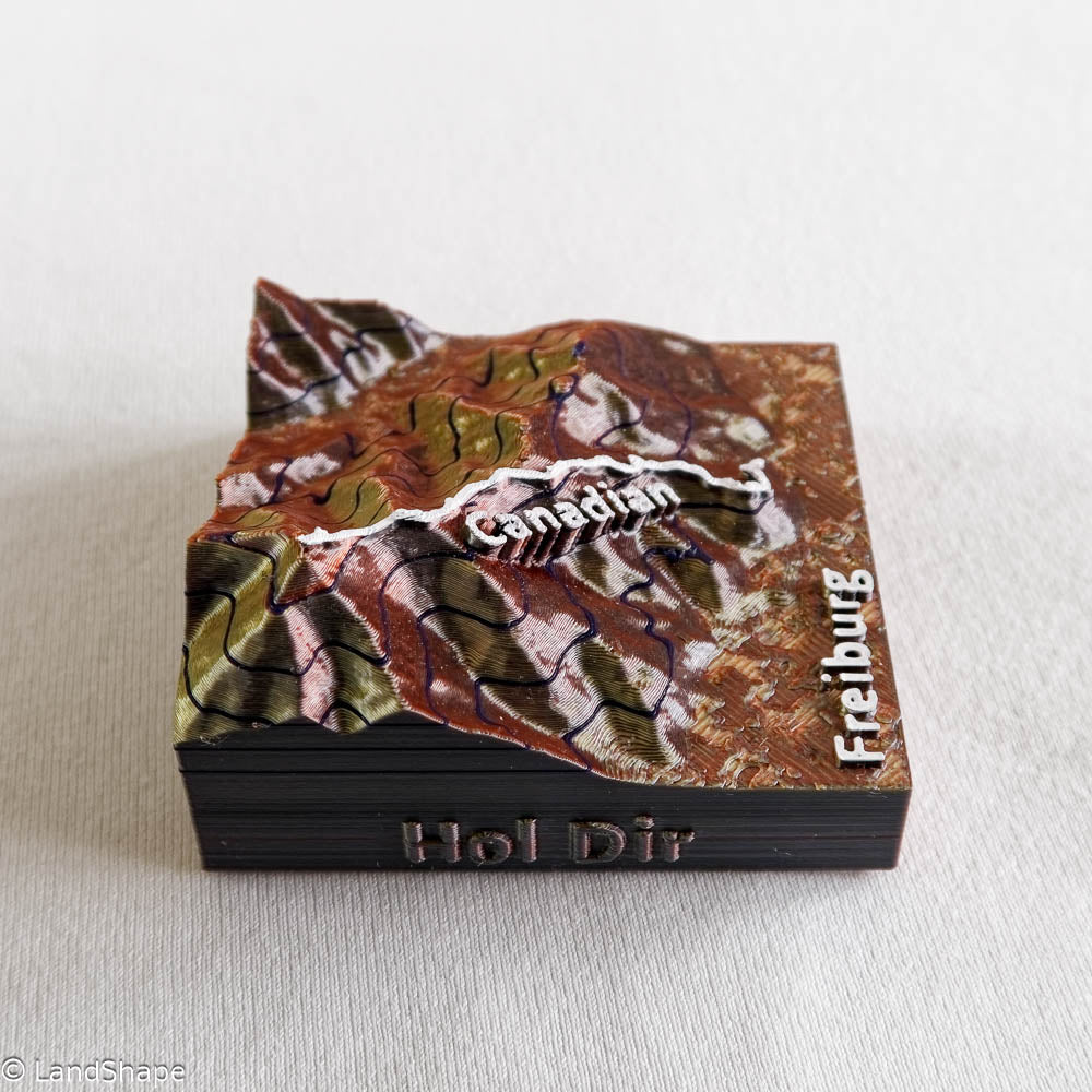 Produktfoto des Canadian-Trail Dekomagneten in Copper Metallic von links