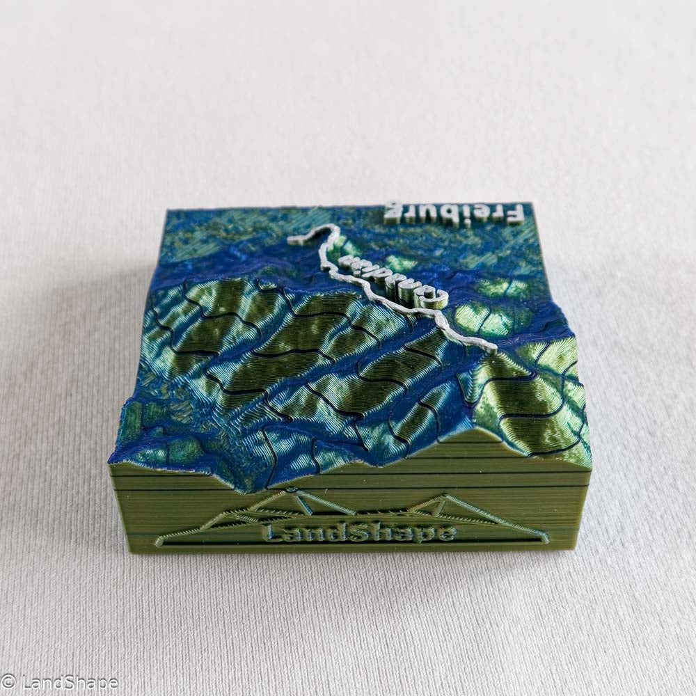 Produktfoto des Canadian-Trail Dekomagneten in Metallic Blue von hinten