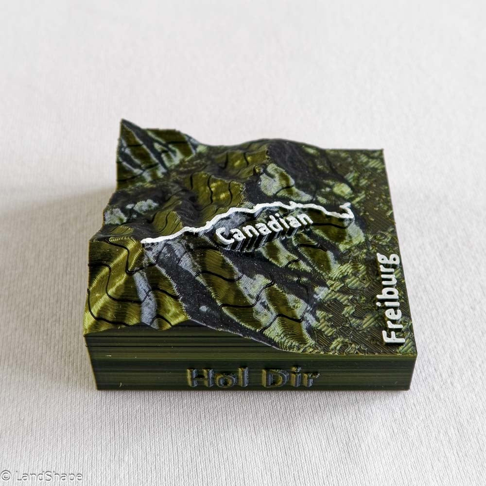 Produktfoto des Canadian-Trail Dekomagneten in Moss Metallic von links