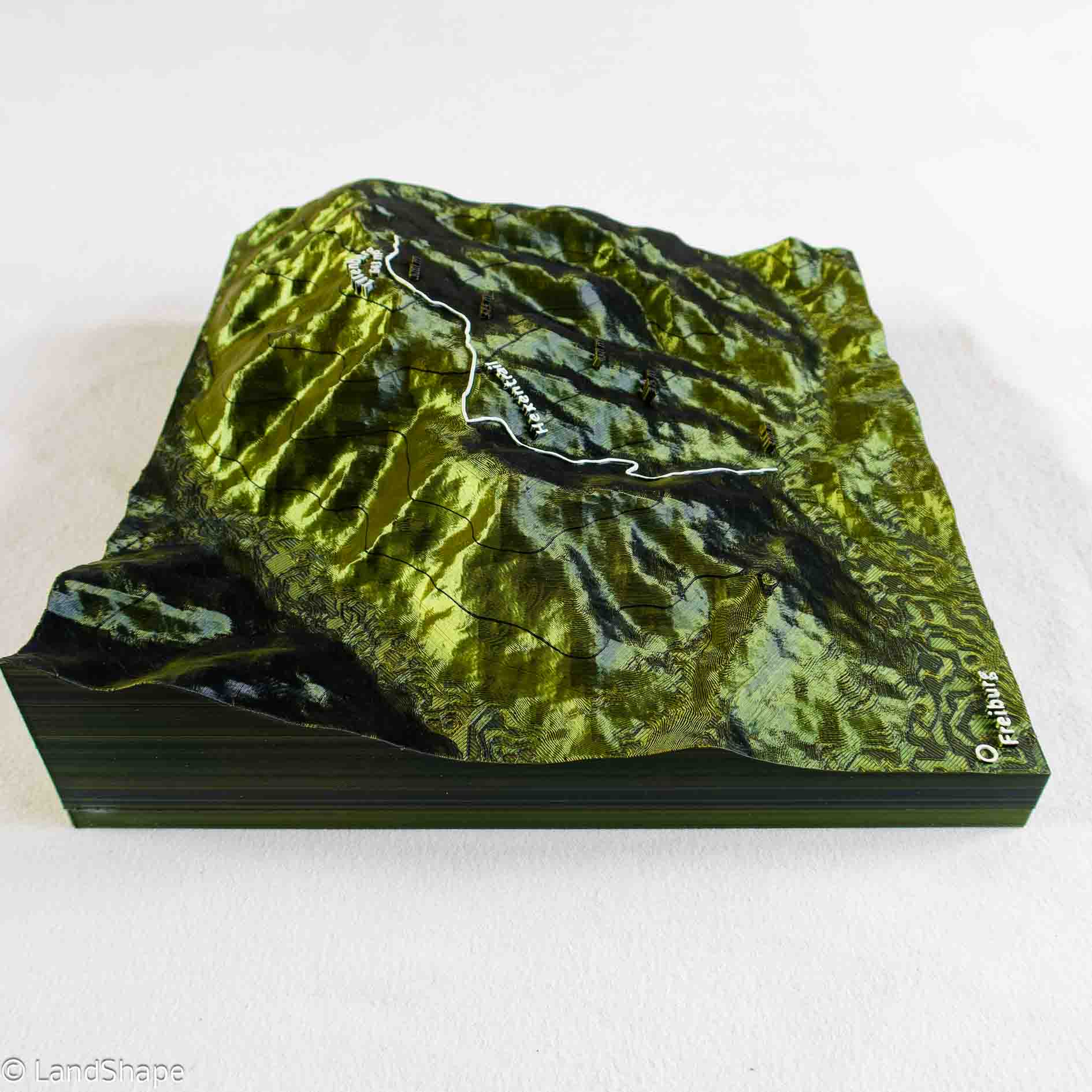 Produktfoto des Hexentrail Geländereliefs in Moss Metallic von links