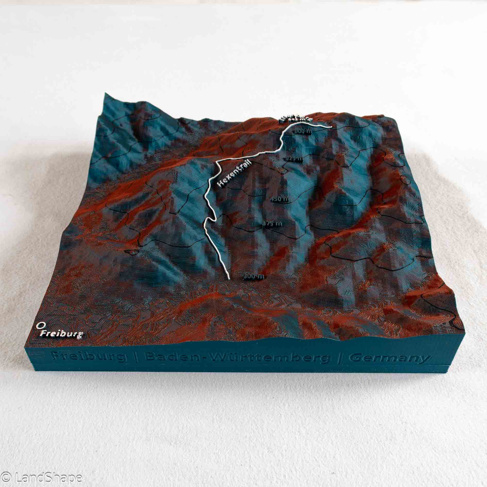 Produktfoto des Hexentrail Geländereliefs in Ocean-Red frontal