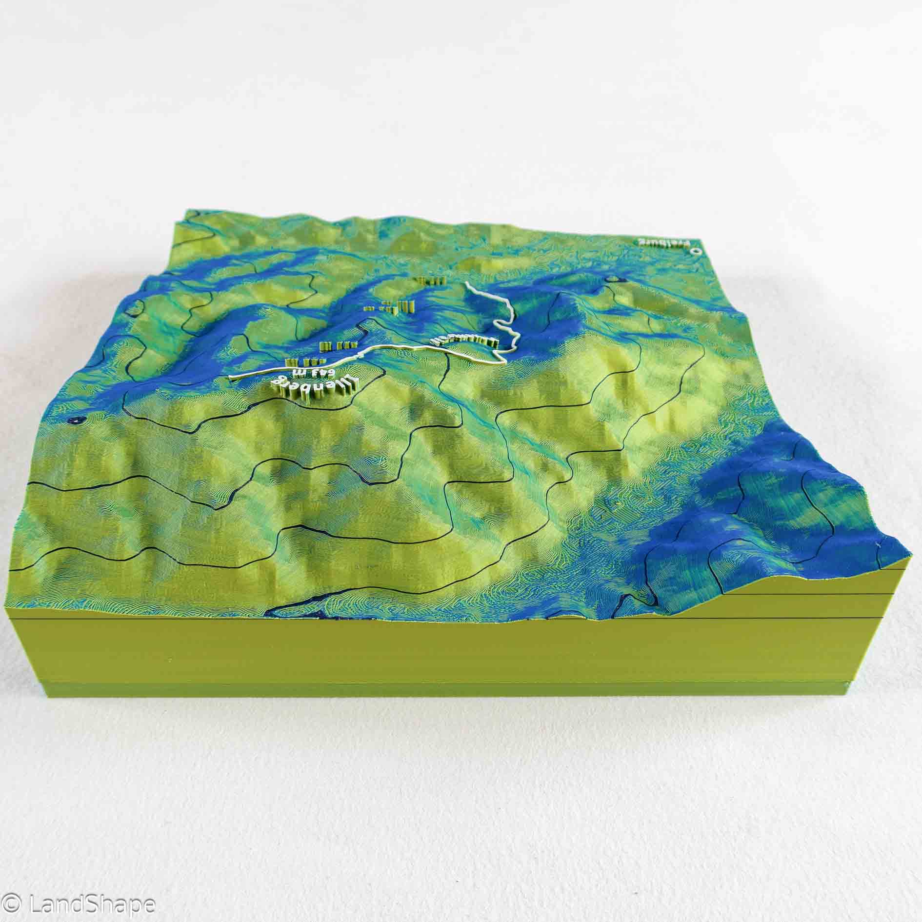 Produktfoto des Hexentrail Geländereliefs in Velvet Green von hinten