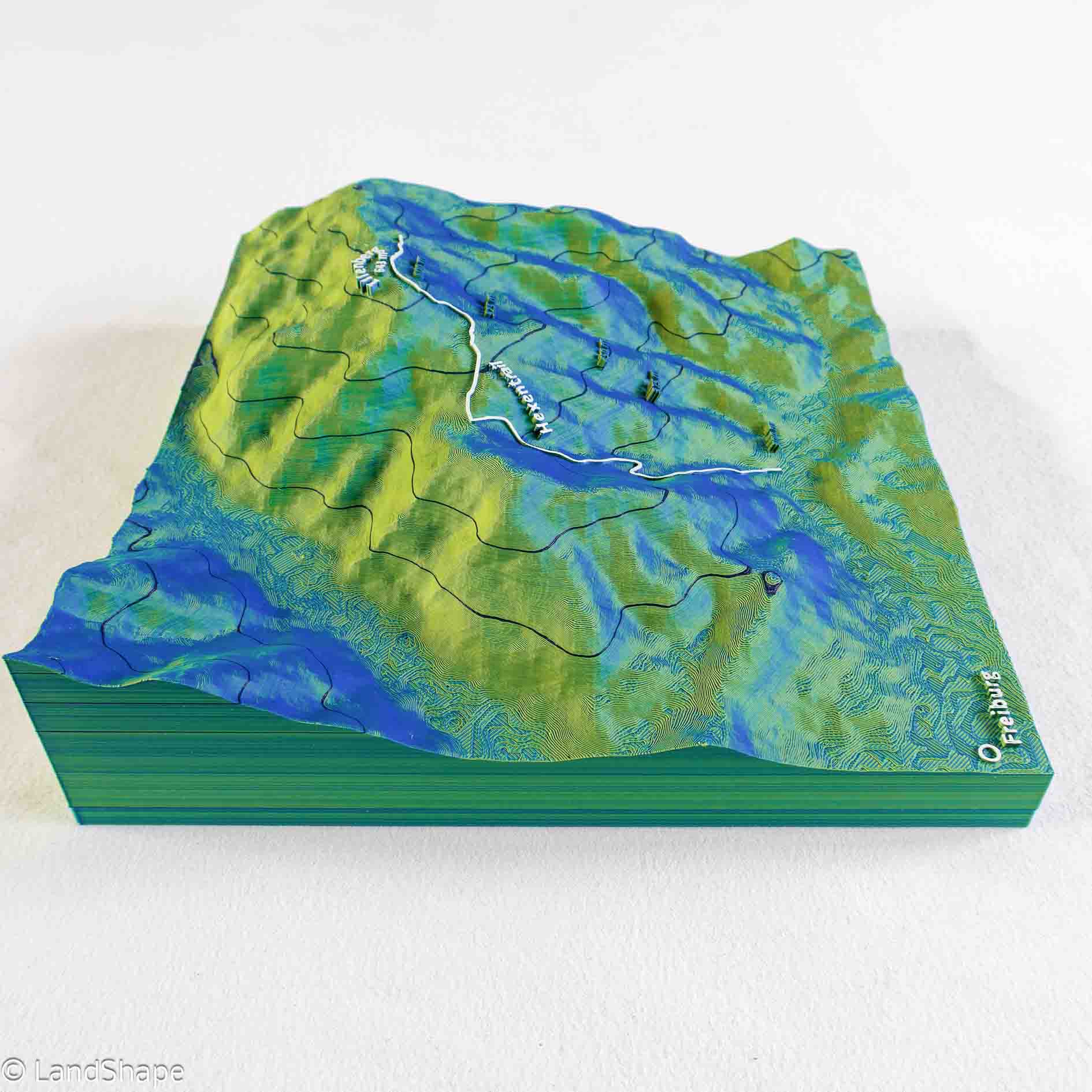 Produktfoto des Hexentrail Geländereliefs in Velvet Green von links