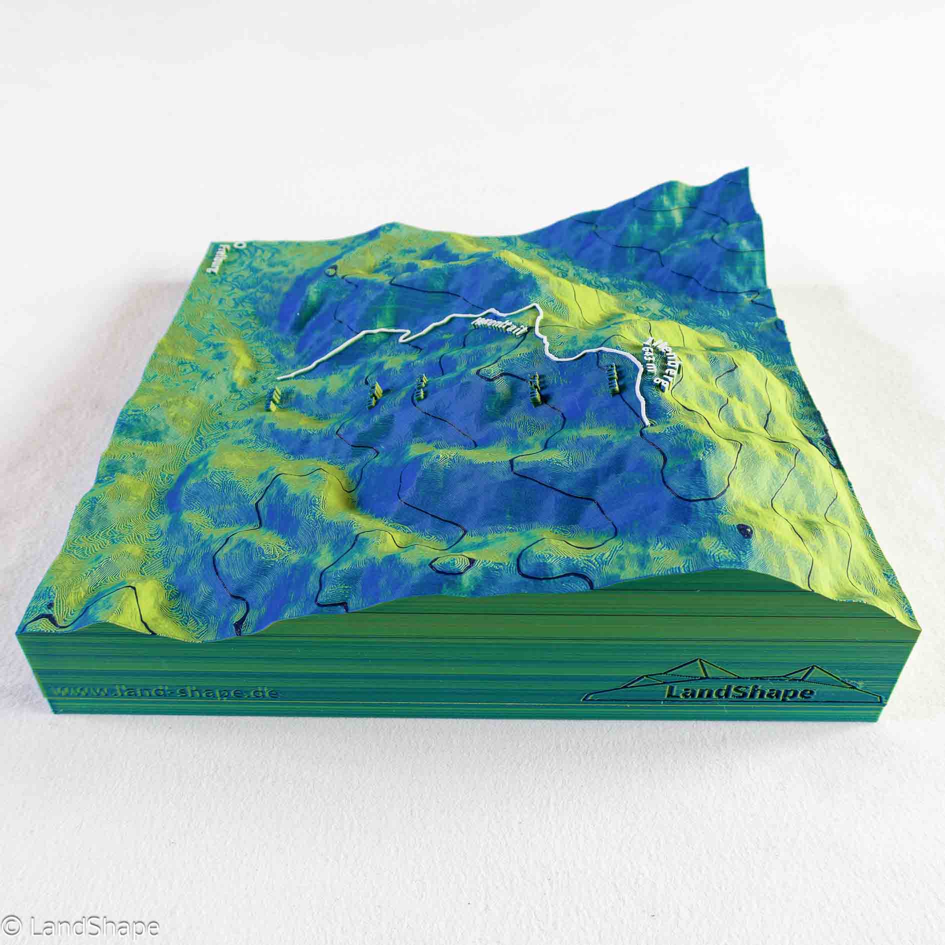 Produktfoto des Hexentrail Geländereliefs in Velvet Green von rechts