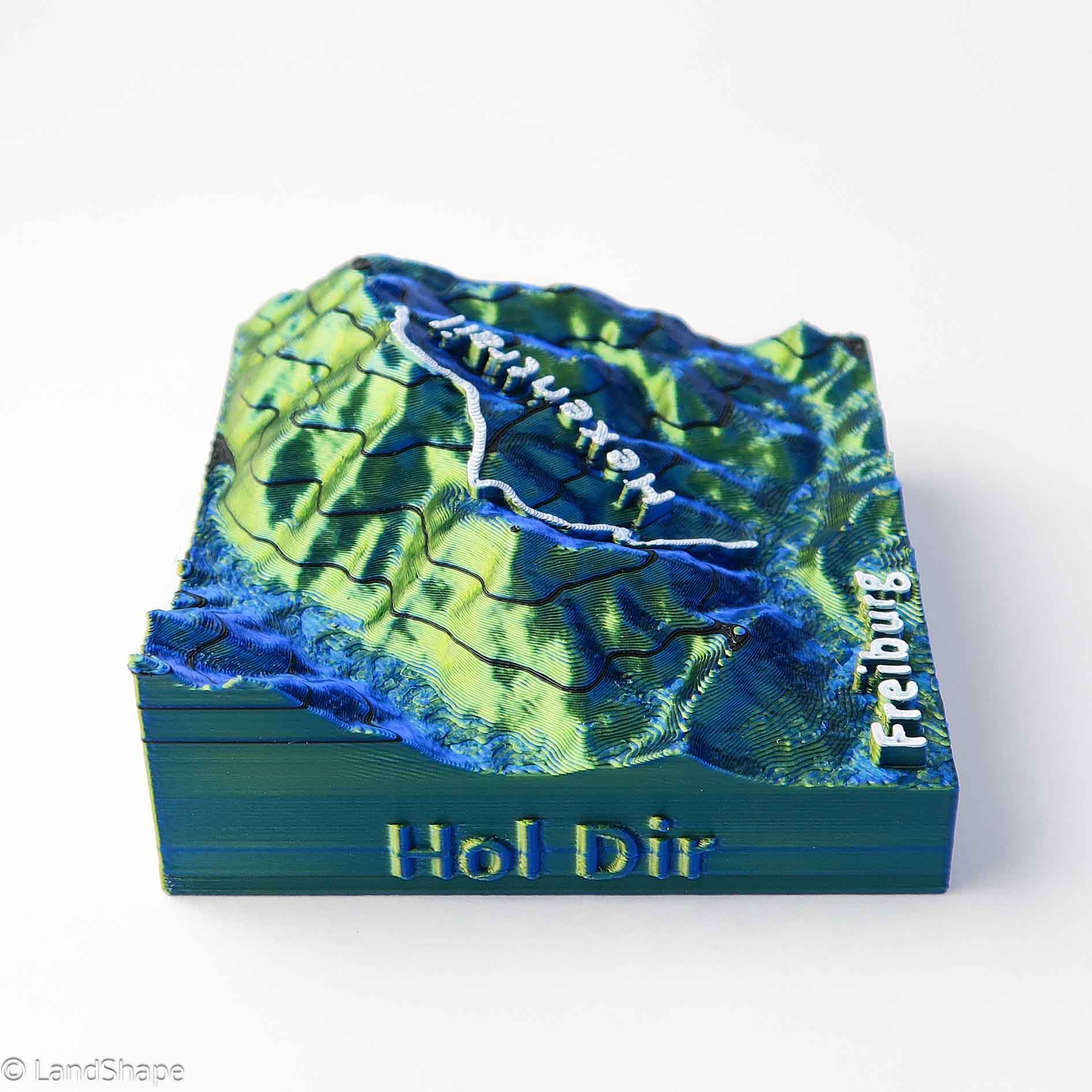 Produktfoto des Hexentrail Dekomagneten in Metallic Blue von links