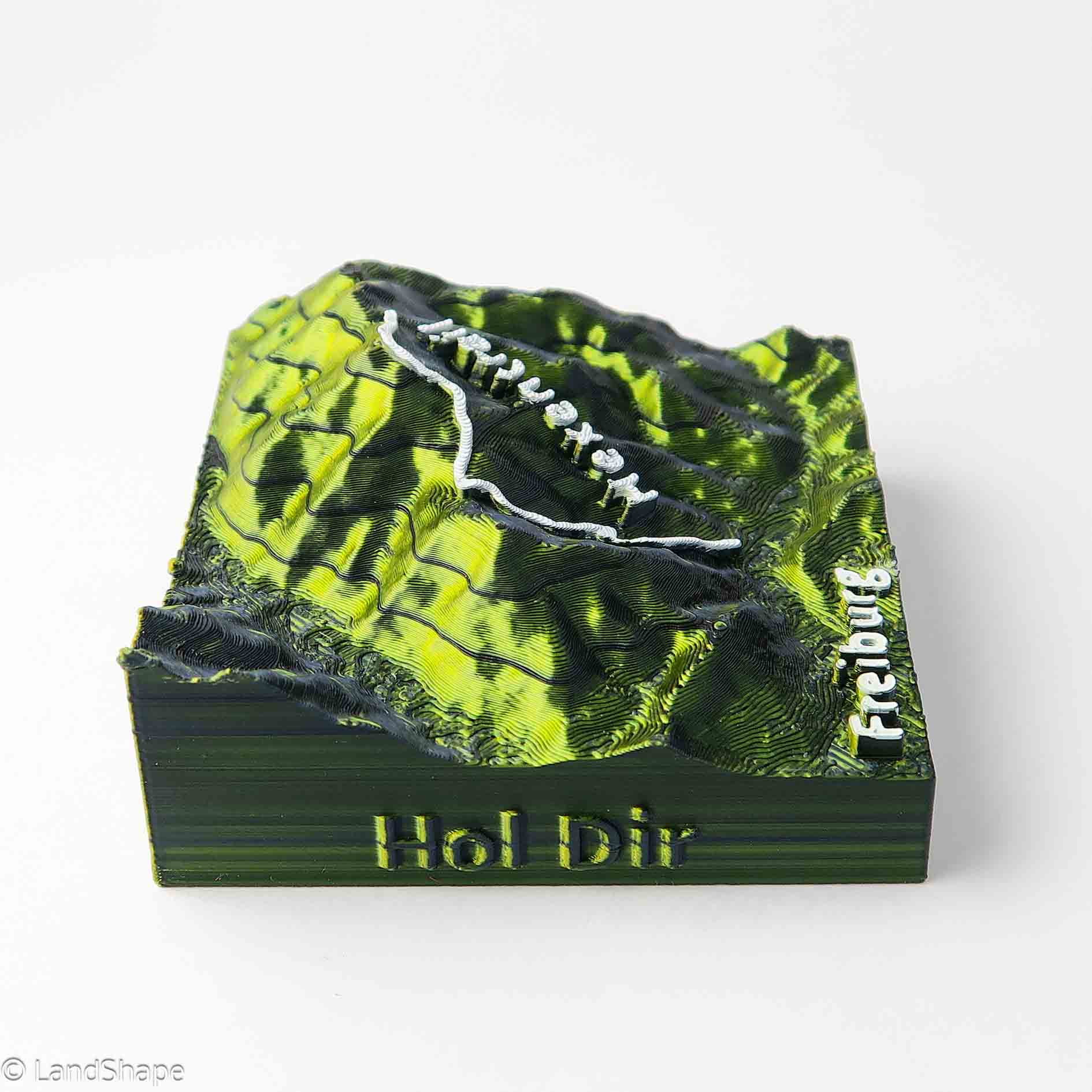 Produktfoto des Hexentrail Dekomagneten in Moss Metallic von links